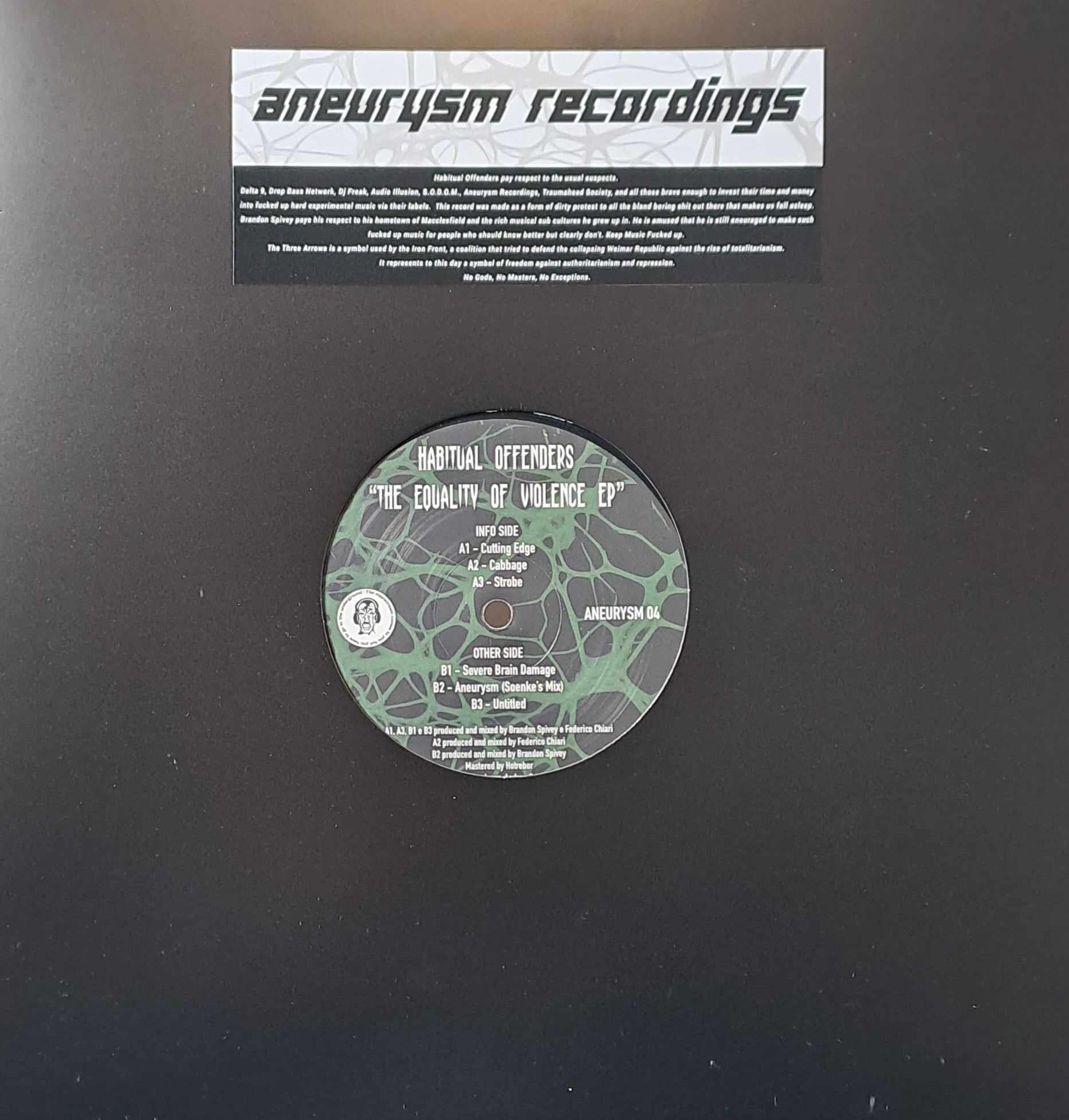Aneurysm Recordings 04 - vinyle hardcore